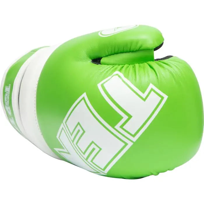 Guantes de mano abierta Pointfighter de color verde brillante y blanco TOP TEN, 21656-6