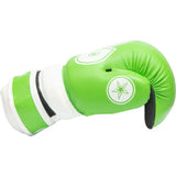 Guantes de mano abierta Pointfighter de color verde brillante y blanco TOP TEN, 21656-6