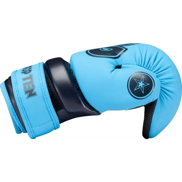 Guantes de mano abierta Pointfighter de color verde brillante y blanco TOP TEN, 21656-6