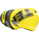 Guantes de mano abierta Pointfighter TOP TEN en amarillo brillante y negro, 21656-6