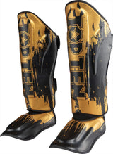 Top Ten Shin and Instep Guard “Power Ink" - gold/black