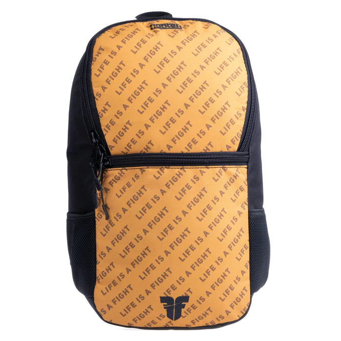 Fighter Backpack Size S - brown logo