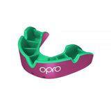 Protector bucal OPRO plateado - rosa/verde fluorescente