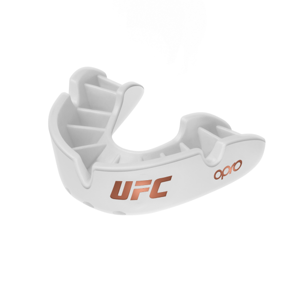 Protector bucal UFC BRONZE - blanco/oro rosa