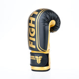 Guantes de boxeo Fighter Basic Stripe - negro/dorado