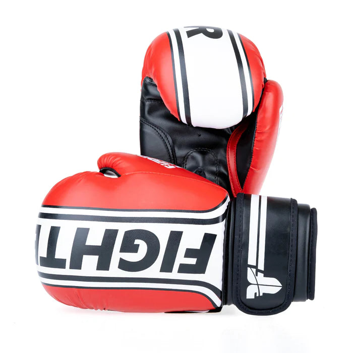 Guantes de boxeo Fighter Basic Stripe - rojo