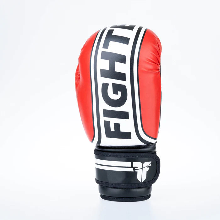 Fighter Boxing Gloves Basic Stripe - red