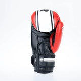 Fighter Boxing Gloves Basic Stripe - red