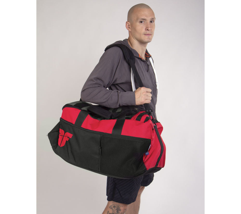 Bolsa de deporte FIGHTER LINE XL - rojo/gris/negro