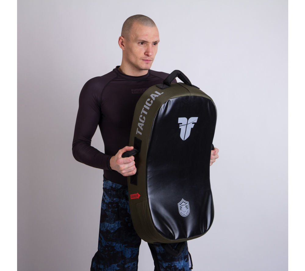 Fighter Kicking Shield - MULTI GRIP - TACTICAL SERIES - Green