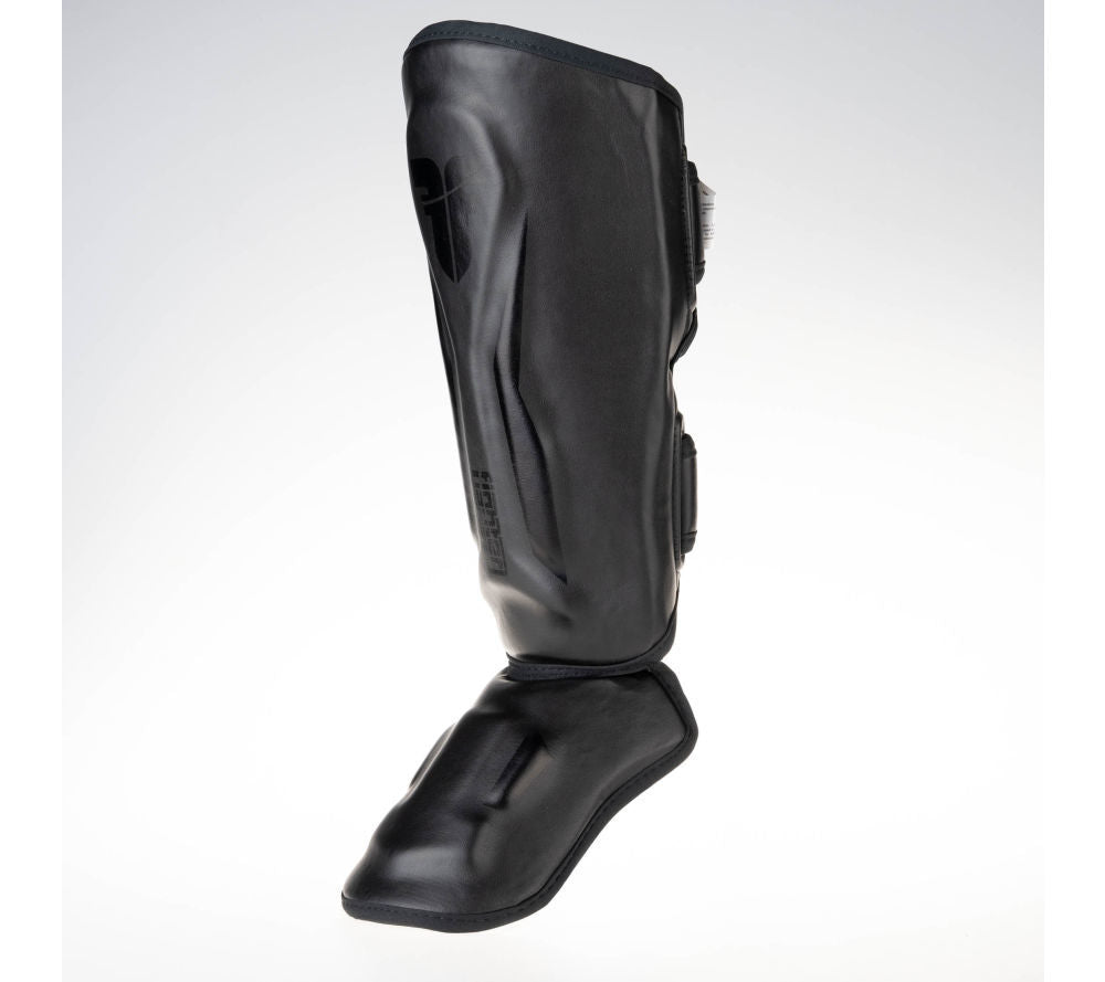 Fighter Shinguards Thai Ergo - black, FSG-004BR