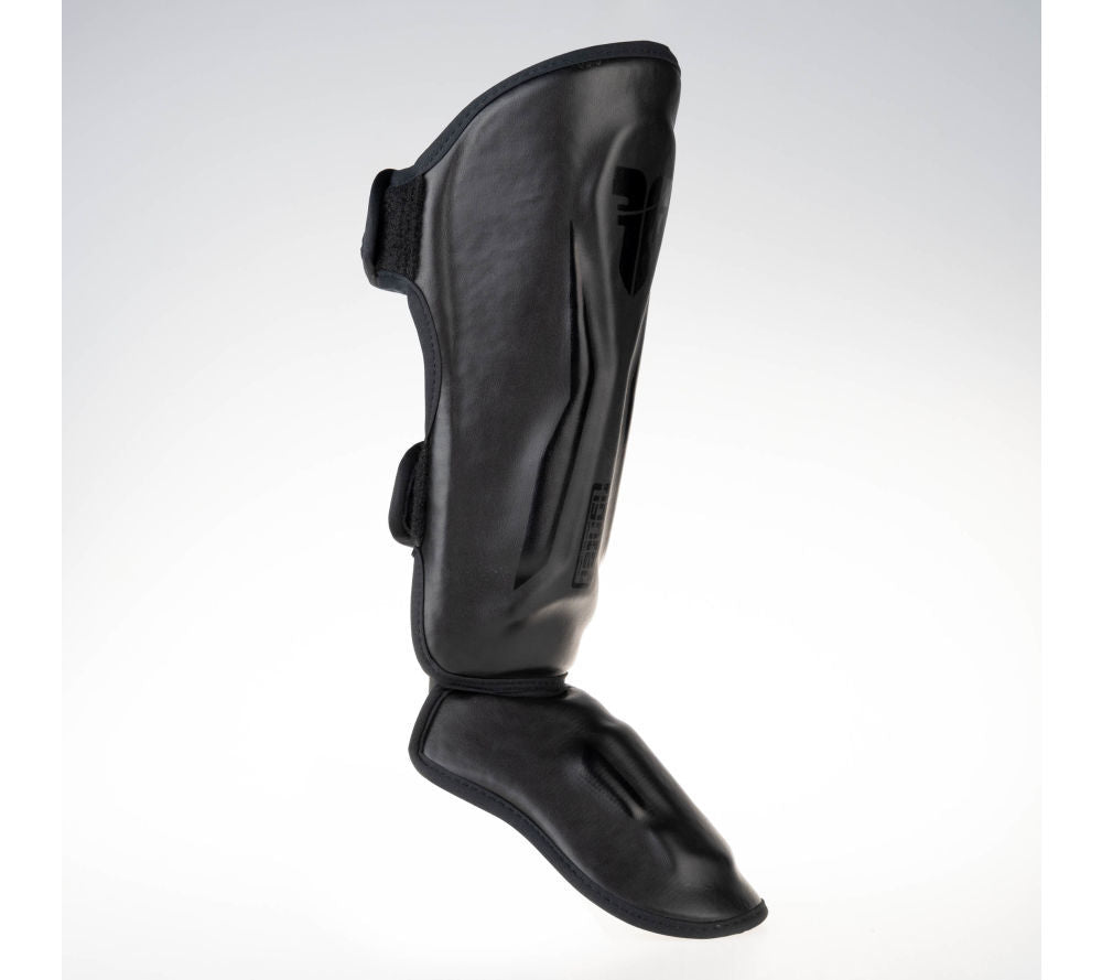 Fighter Shinguards Thai Ergo - black, FSG-004BR