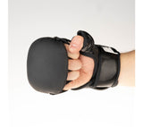 Guantes de MMA para entrenamiento de combate, logotipo negro, FMG-001