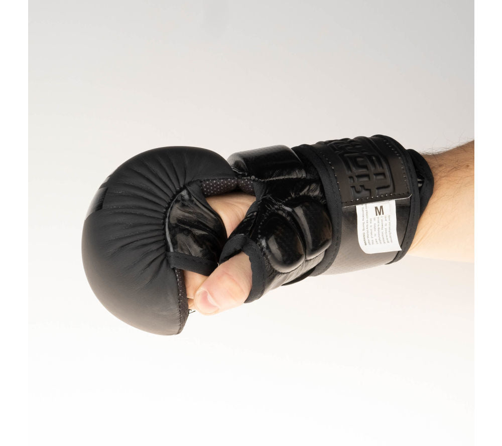 Guantes de MMA para entrenamiento de combate, logotipo negro, FMG-001