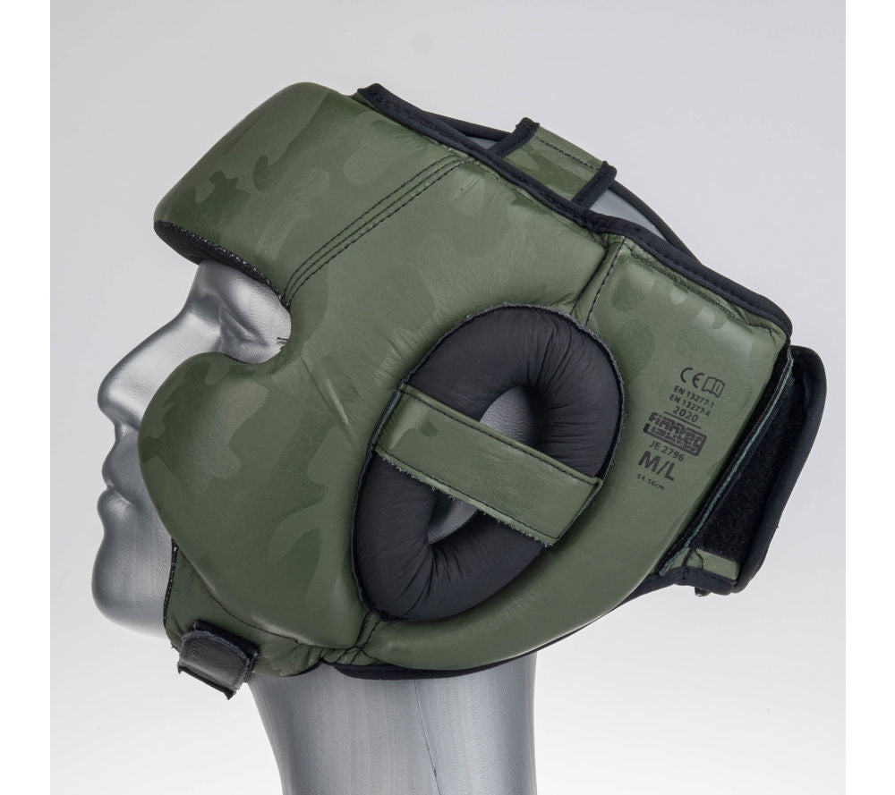 Headguard Fighter Sparring Pro - khaki/camo