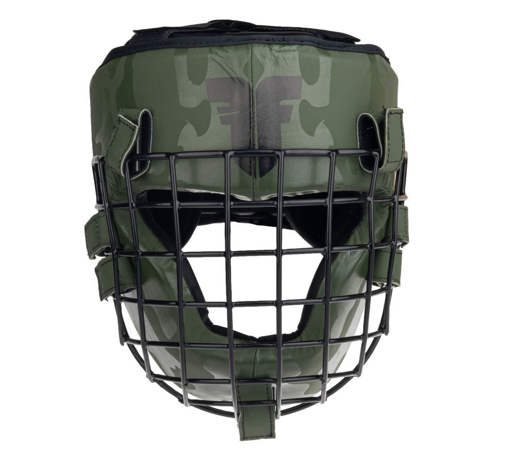 Casco protector Fighter Shock, color caqui y camuflaje