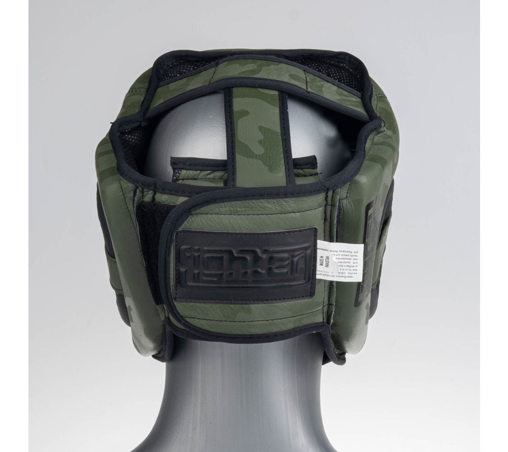 Headguard Fighter Sparring Pro - khaki/camo