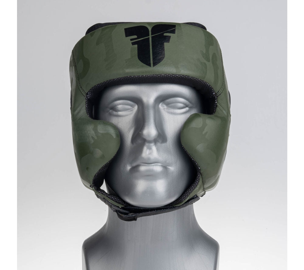 Headguard Fighter Sparring Pro - khaki/camo