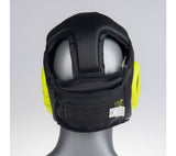 Headguard Fighter Sparring - black/neon yellow