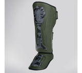 Fighter Shinguards Thai Ergo - khaki/camo