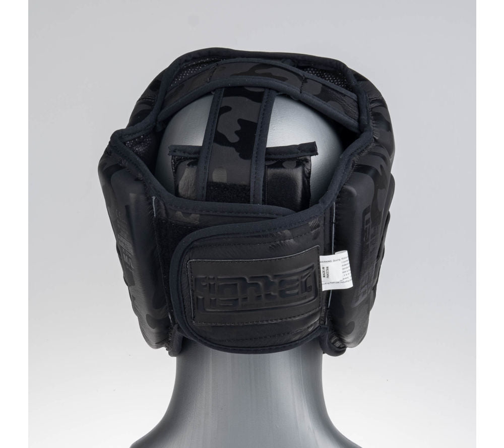 Headguard Fighter Sparring Pro - black/camo