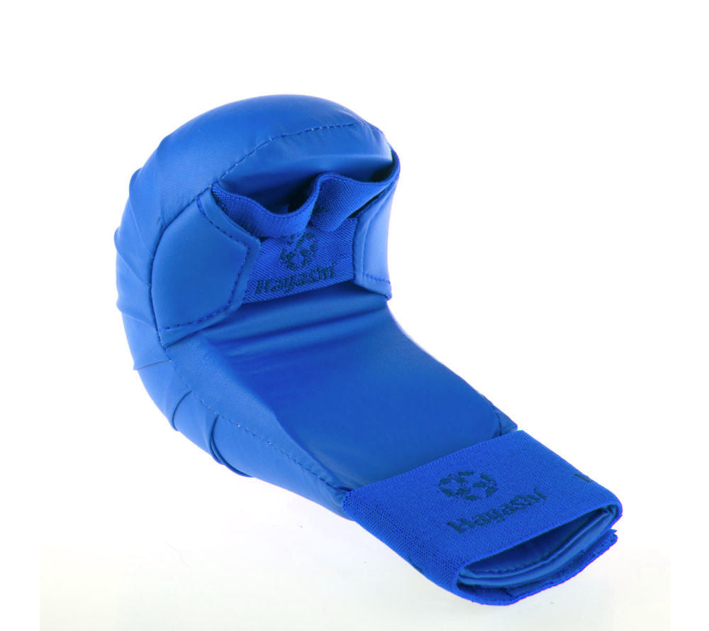 Guantes de protección para puños de karate de mano abierta Hayashi WKF - Azul, 237-4