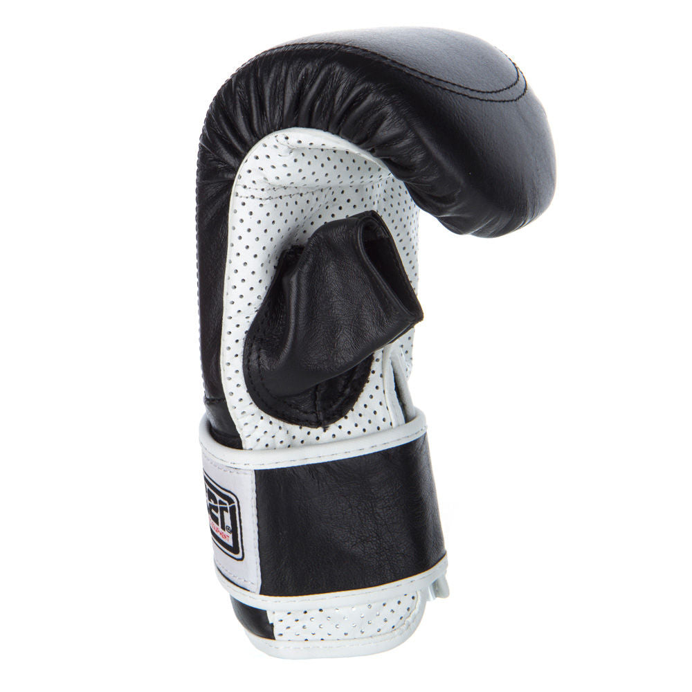 Guantes de bolsa Fighter Velcro - negro/blanco, Je-perf