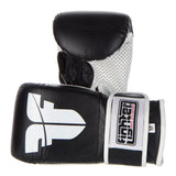 Guantes de bolsa Fighter Velcro - negro/blanco, Je-perf