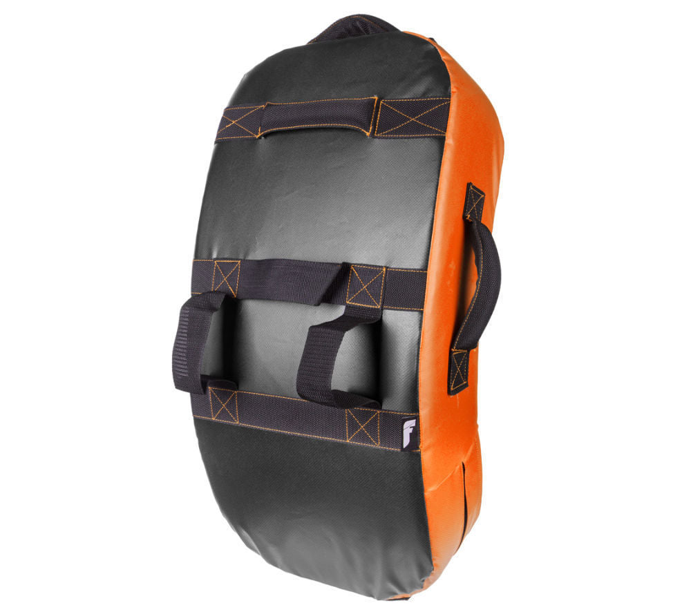 Escudo curvo para patadas de combate - MULTI GRIP - negro/naranja, FKSH-01