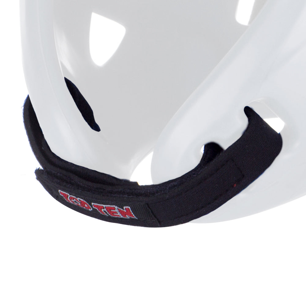 Juego de correas de velcro para casco protector Top Ten, color negro, 4050-9