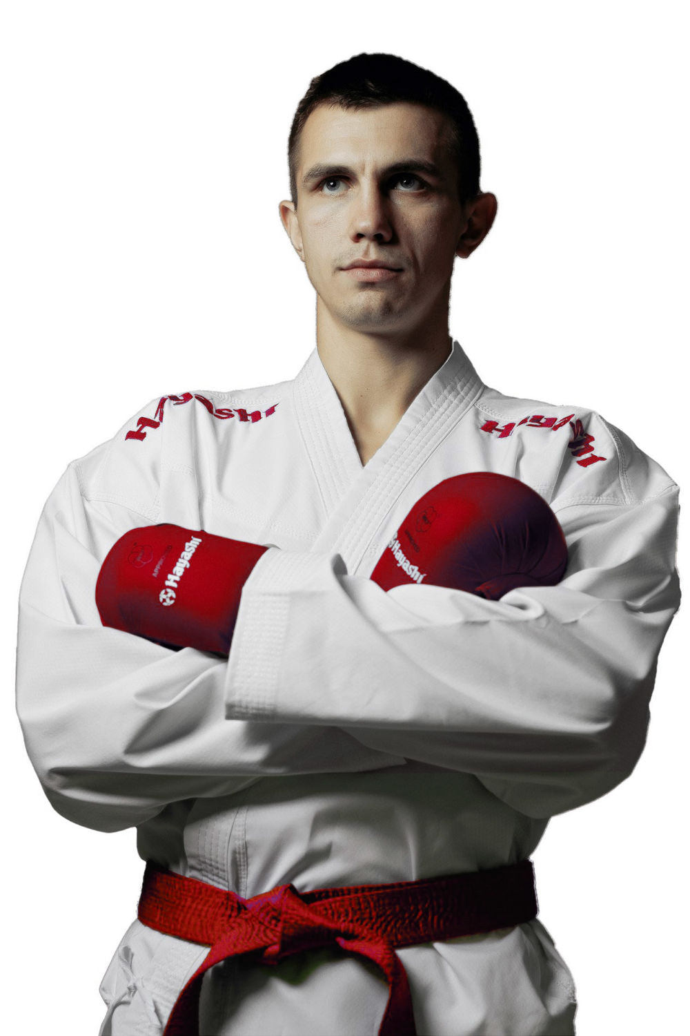 Hayashi WKF Karate-Gi CHAMPION FLEXZ - White/Red, 043-14