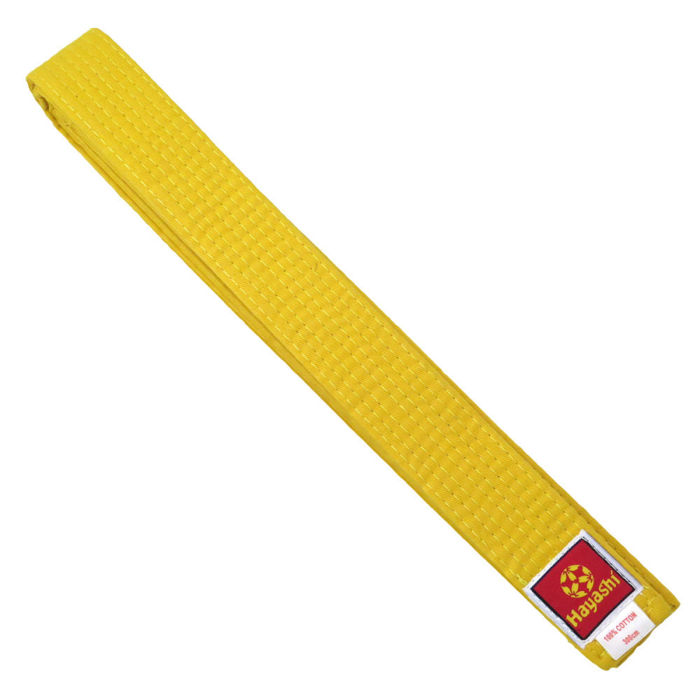 Cinturón de budo Hayashi, amarillo, 050-2