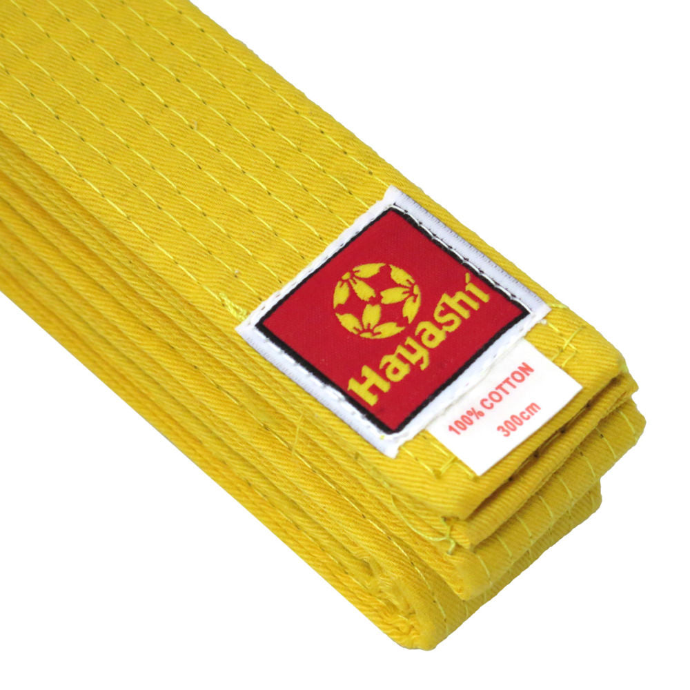 Cinturón de budo Hayashi, amarillo, 050-2