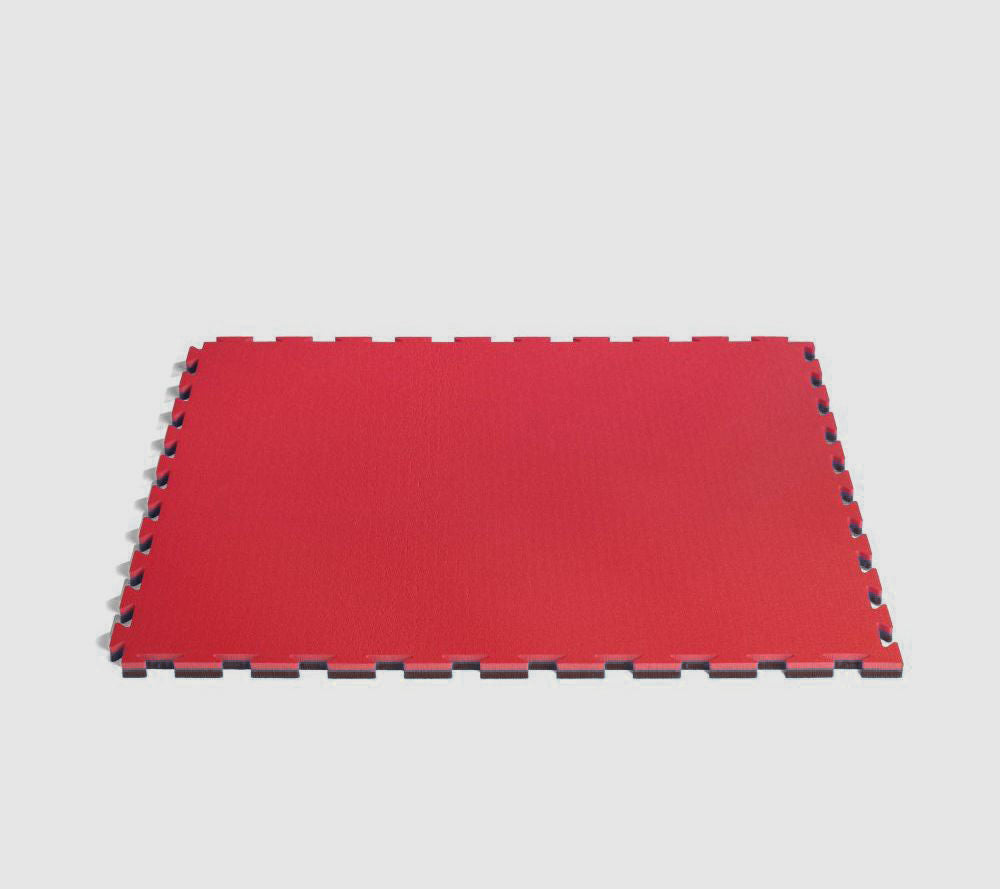 Alfombrilla básica para puzles ProGame Multisport, color negro y rojo