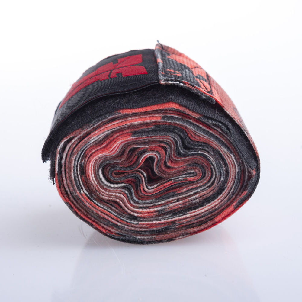 Fighter  Handwraps - red camo, FHW-001RC