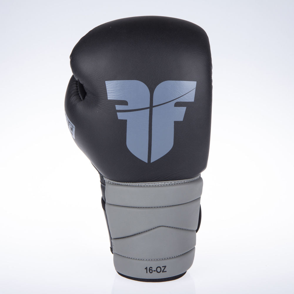 Fighter Sparring Boxing Gloves - black/grey, FBG-002BG