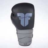 Guantes de boxeo de combate, color negro y gris, FBG-002BG