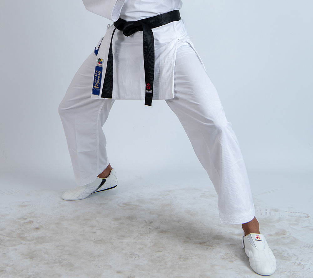 Hayashi Karate-gi blanco PREMIUM KUMITE 100 % poliéster ultraligero, 0473-1