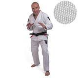 Gi de BJJ con tejido Pearl, uniforme de combate, color blanco, BJJBW-08