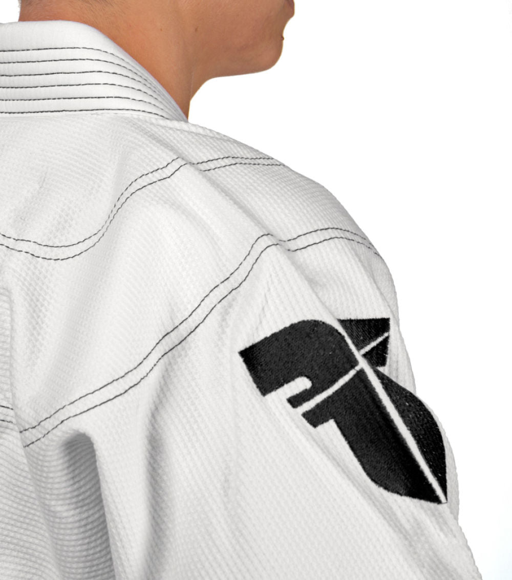 Fighter BJJ Gi Pearl Weave Uniform - white, BJJBW-08