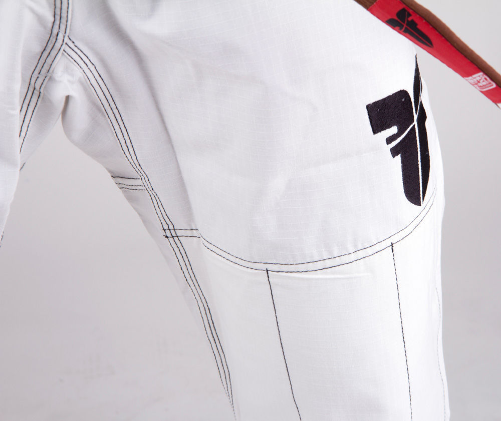 Fighter BJJ Gi Pearl Weave Uniform - white, BJJBW-08