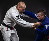 Gi de BJJ con tejido Pearl, uniforme de combate, azul, BJJBLU-07