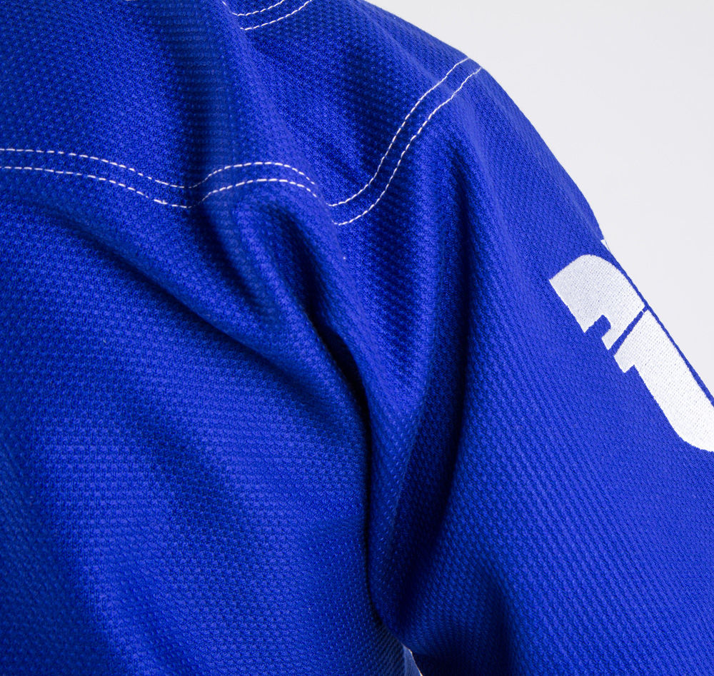 Gi de BJJ con tejido Pearl, uniforme de combate, azul, BJJBLU-07