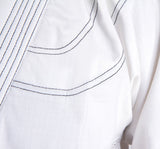 Uniforme de kimono de lucha BJJ Ripstop, color blanco, BJJBW-05