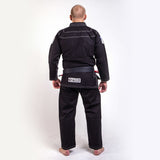 Uniforme de kimono de lucha BJJ Ripstop, color negro, BJJBL-06