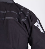 Uniforme de kimono de lucha BJJ Ripstop, color negro, BJJBL-06