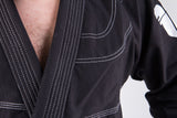 Fighter BJJ Gi Ripstop Uniform - Black, BJJBL-06