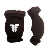 Fighter FF Elbow Guard Black Oval Cup Protector with Elastic Strap, JE1001E