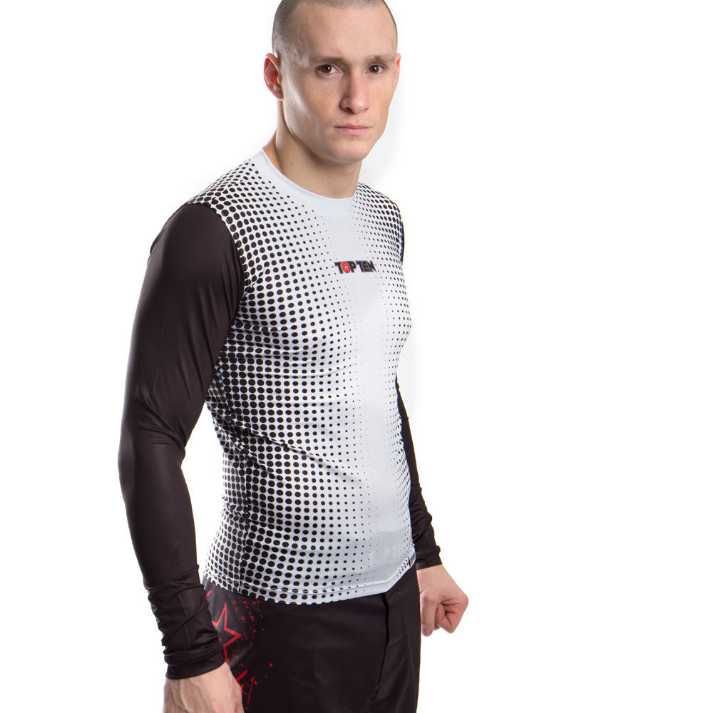 TOP TEN Rashguard Gradient - negro/blanco, 1417-9