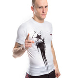 Rashguard Comet - white/black, 1407-1